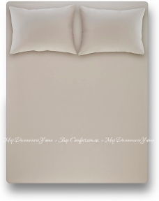 Простынь на резинке с наволочками Penelope Laura Light Grey 200х200+50х70(2) светло-серый