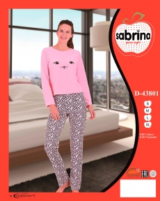 Пижама женская Sabrina sab 43801 брюки и кофта (m012524)