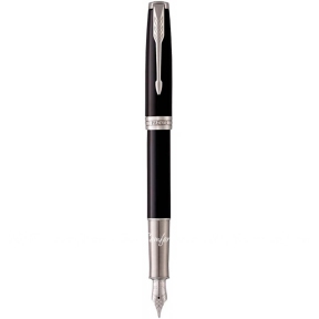 Ручка перьевая Parker SONNET 17 Black Lacquer CT FP F (86 111)