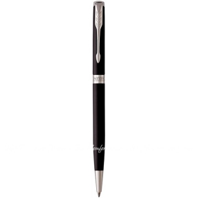 Ручка шариковая Parker SONNET 17 Slim Matte Black Lacquer CT BP (84 931)