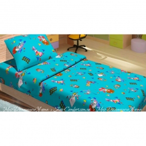 Детское постельное белье для младенцев Lotus ранфорс JiMi голубой