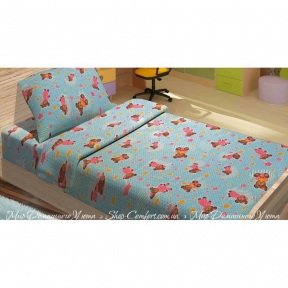Детское постельное белье для младенцев Lotus ранфорс BoBi голубой