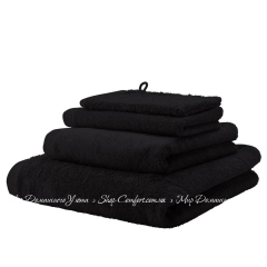Махровое полотенце из египетского хлопка Aquanova London black 30х50