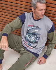 Мужской трикотажный комплект штаны с регланом Massana P731307