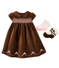 Платье Gymboree Шоколадка для малышей коричневый