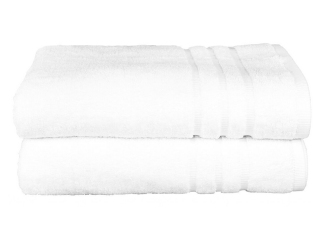 Хлопковое махровое полотенце Maisonette Micro Touch 50х100 белое (8699965114079)
