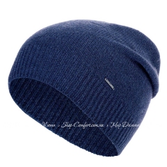 Женская кашемировая шапка Marc & Andre JA17-H003-MNM синяя