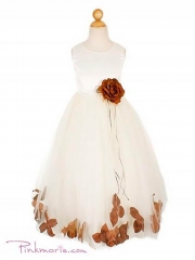 Платье Pink Maria Розалинда для девочек коричневый