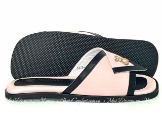 Кожаные женские комнатные тапочки Pellagio 363 розовые