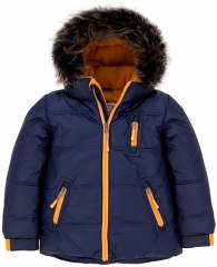 Куртка зимняя Deux par Deux P520 для мальчиков темносиний