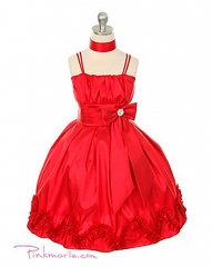 Платье Pink Maria Сияющий бриллиант для девочек красный