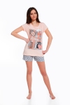 Пижама Cornette Fun&Young Girls 550 розово-графитовый