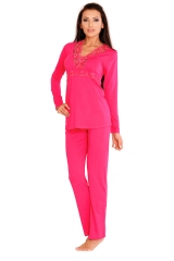 Пижама DeLafense Mariette 990 розовый-фиолетовый