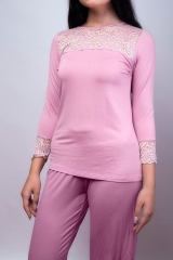 Пижама Lanett 040-7 розовый-фиолетовый