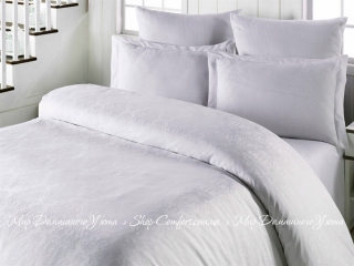 Постельное белье LightHouse Exclusive Sateen Jacquard евро белый (2200000543240)