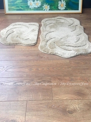 Набор ковриков в ванную комнату IzziHome Super Eva Bej 60x50 и 60x100 (2200000549020)