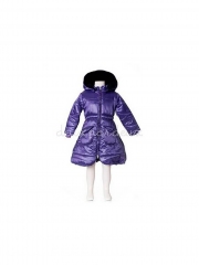 Пальто Deux par Deux Х50 для девочек фиолетовый