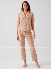 Женская хлопковая пижама с коротким рукавом Hays 750039