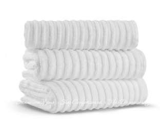 Махровое полотенце Lappartement Terry Striped 50х90 white