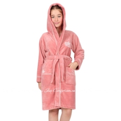 Подростковый халат для девочки Nusa 33007 Pudra пудровый 13-14 лет