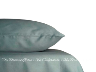 Простынь сатиновая Pavia Saten Yesil Petrol Mavisi 160x240 (401236)