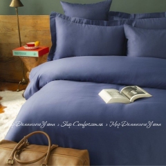 Постельное белье сатин люкс Issimo Home Simply deep blue евро