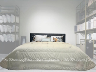 Бархатное покрывало Blumarine Blu Velvet Magnolia 270х270 молочное