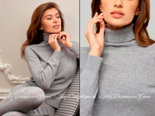 Женский кашемировый свитер Marc & Andre W21-00CH218 серый