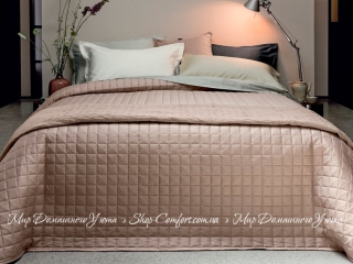 Стеганое хлопковое покрывало Fazzini  Trecento 270х270 Rosa Boho-240 пудра