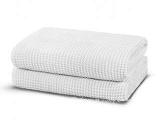 Белое вафельное полотенце Lappartement Waffle 50х90 white