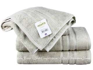 Хлопковое махровое полотенце Maisonette Micro Touch 50х100 бежевое (8699965114123)