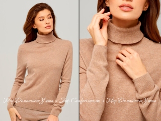 Женский кашемировый свитер Marc & Andre W21-00CH318 коричневый