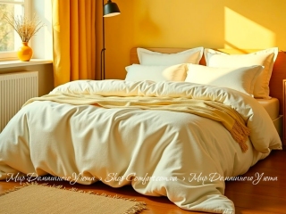 Односпальное фланелевое постельное белье Almira Mix Премиум Шампань 145х210