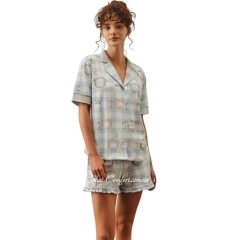 Женский трикотажный комплект шорты с рубашкой Hays 27165