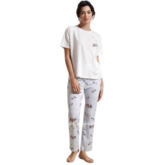 Женская хлопковая трикотажная пижама Hays 36477