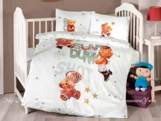 Сатиновое постельное белье First Choice 3D Cleo для новорожденных