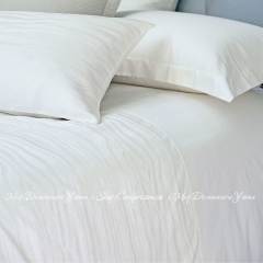 Белое жаккардовое постельное белье Svad Dondi Marilyn евро-макси