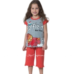 Детская хлопковая пижама для девочки RolyPoly Garfield 3662