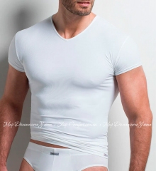 Белая мужская футболка с коротким рукавом Isa 317110