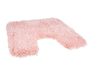 Розовый коврик в ванную с вырезом Spirella Highland 55х55