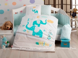 Постельное белье Hobby Pretty детское бирюзовый (8698499322837)