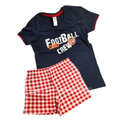 Хлопковая пижама для мальчика шорты с футболкой Envie Football