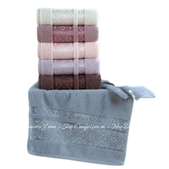 Набор махровых полотенец Cestepe VIP Cotton Prag 50х90 хлопок 6пр.