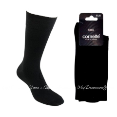 Мужские хлопковые носки Cornette Basic черные