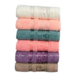 Набор махровых полотенец Cestepe VIP Cotton Melisa 50х90 хлопок 6пр.