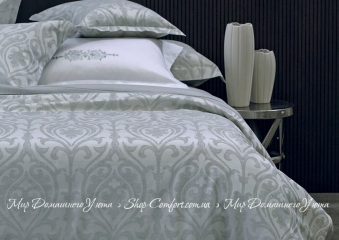Жаккардовое постельное белье Svad Dondi Diana silver евро-макси
