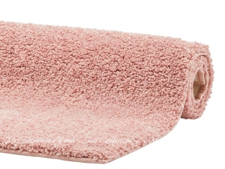 Розовый однотонный коврик с антискользящим покрытием Aquanova Loa 60х100