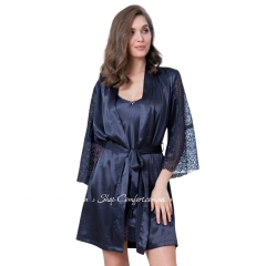 Короткий атласный халат Mia-Amore Мисти 7263-1
