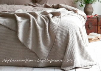 Однотонное покрывало La Modno Grain Beige 200х220