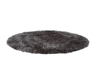 Серый круглый коврик в ванную Spirella Highland D60